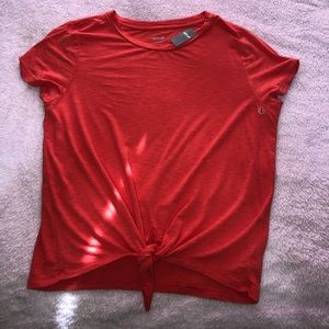 Sold❌ AE Aerie Tangerine Tie CropTop